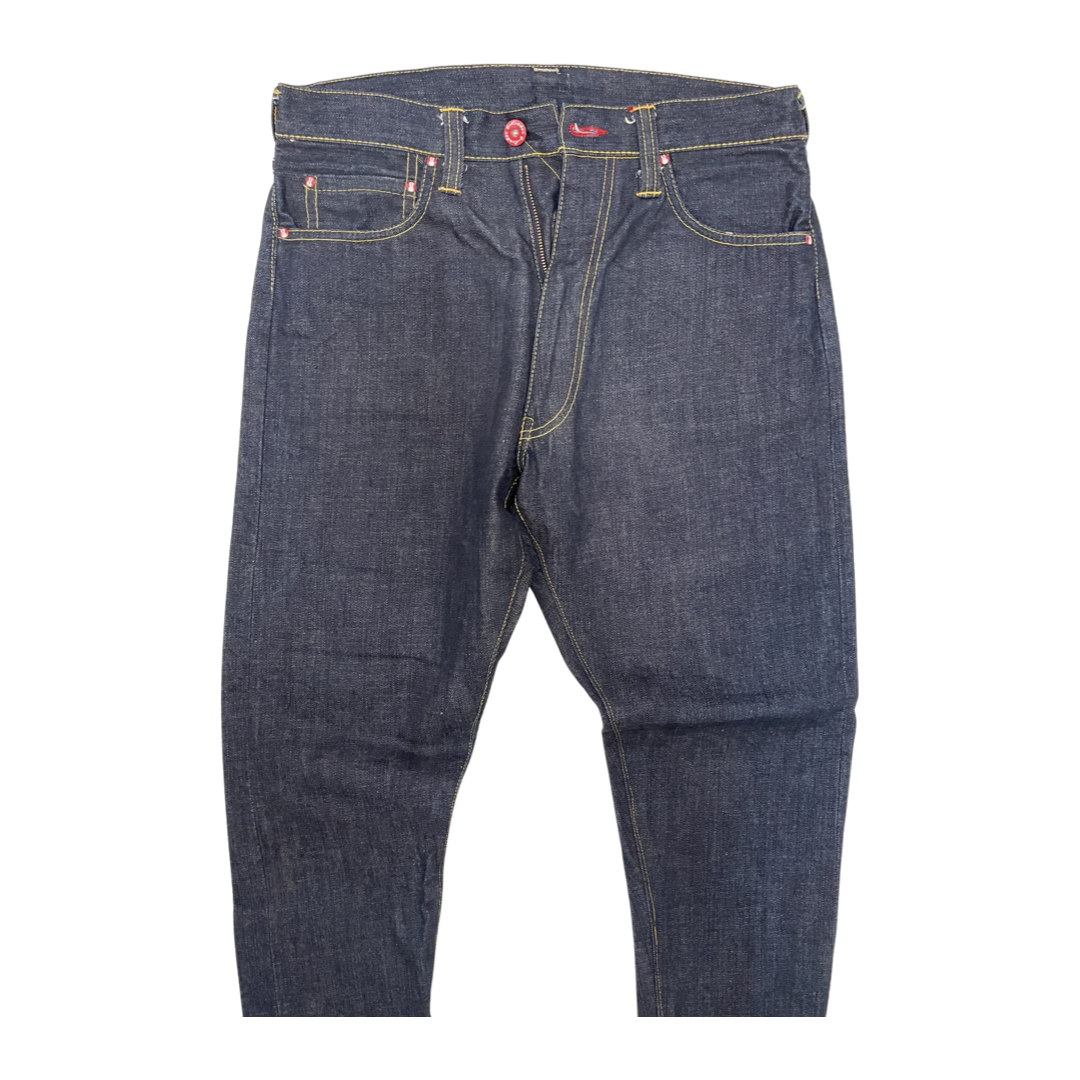 CUNE Japan Panda Appliqué Selvedge Tapered Denim Jeans | Oversized Panda Back Pockets | Made in Japan | W31