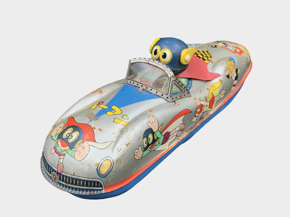 MASUDAYA Showa Japanese Retro Anime Vintage Tin Anpanman Speedboat (Friction) — Large ~32 cm Character Craft (Japan)