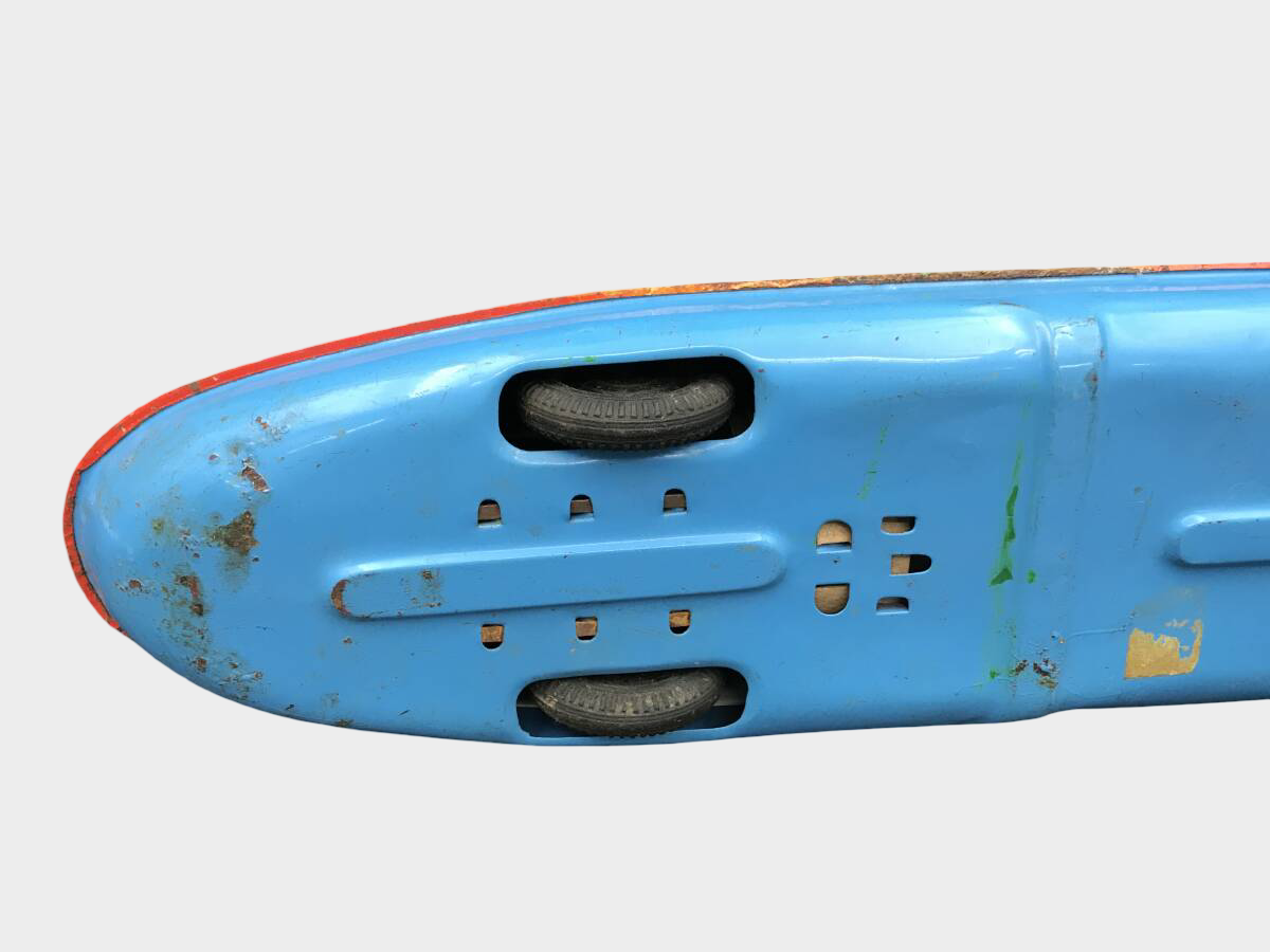 MASUDAYA Showa Japanese Retro Anime Vintage Tin Anpanman Speedboat (Friction) — Large ~32 cm Character Craft (Japan)