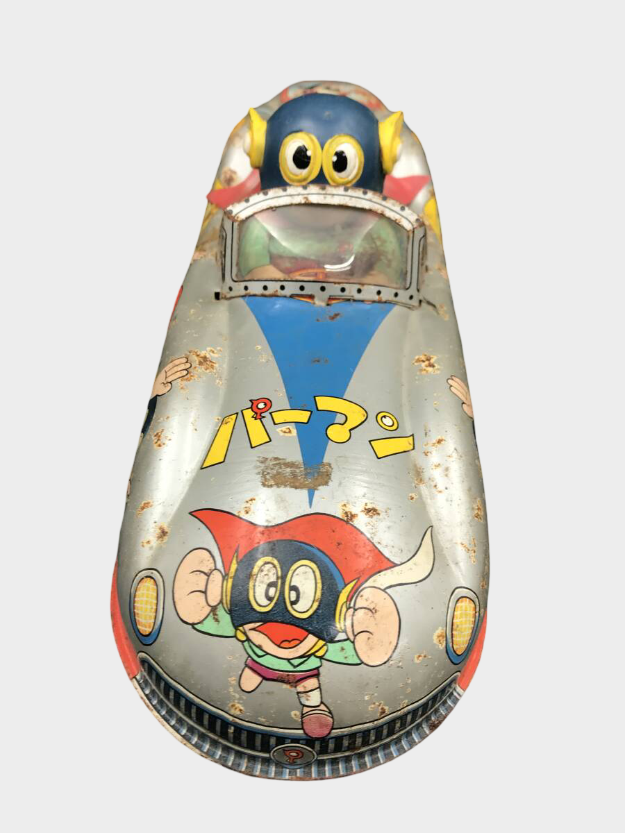 MASUDAYA Showa Japanese Retro Anime Vintage Tin Anpanman Speedboat (Friction) — Large ~32 cm Character Craft (Japan)