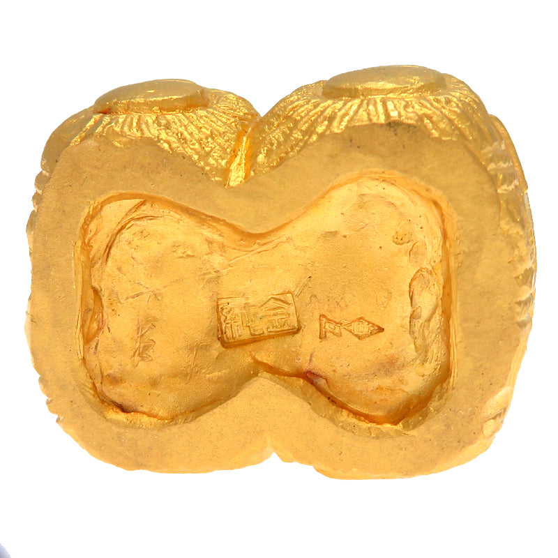 Solid Japan Gold Daikokuten Fortune Deity — Japanese Prosperity Sculpture — High-Weight Collectible Gold Figure