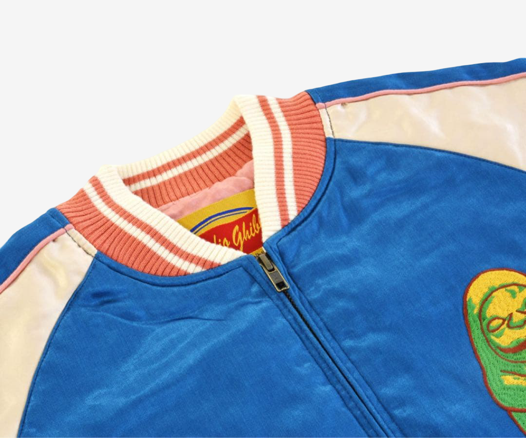 Spirited Away Sukajan Jacket Aburaya No Face GBL Early Model Embroidered Vintage Style Japan Anime Jacket