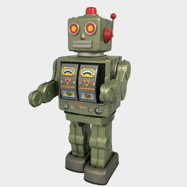 Vintage Japanese Star Strider AIJI-01 Tin Robot by Horikawa Japan | Boxed Vintage Battery Robot