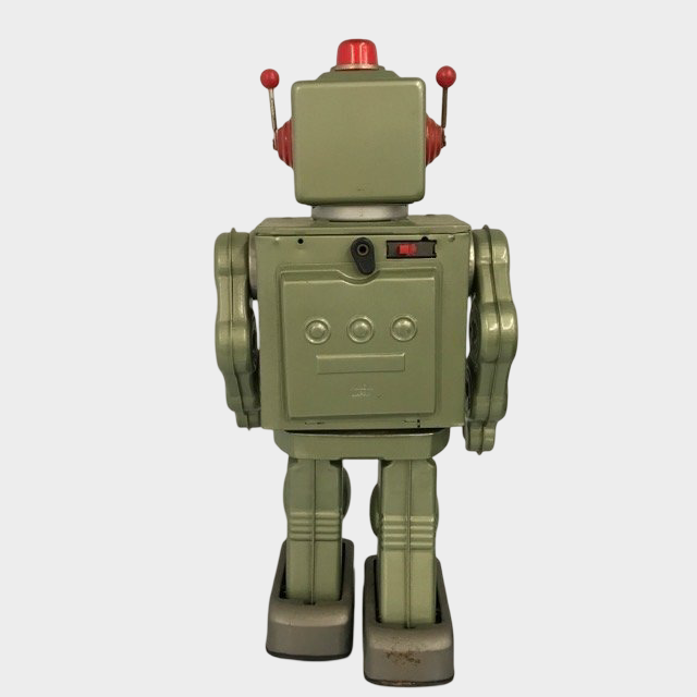 Vintage Japanese Star Strider AIJI-01 Tin Robot by Horikawa Japan | Boxed Vintage Battery Robot