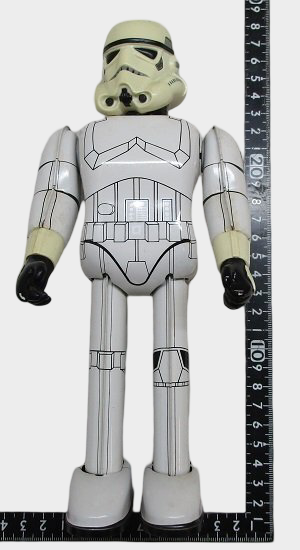 Star Wars Tin Age Stormtrooper Wind-Up Tinplate Figure  Osaka Tin Toy Museum Japan Licensed Collectible