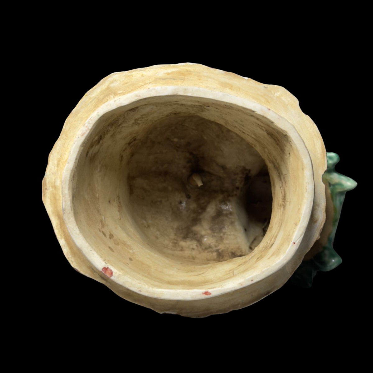 Statement-Scale Polychrome Shishi Incense Burner Okimono — Japanese Ceramic Guardian Lion Koro (~30 cm)