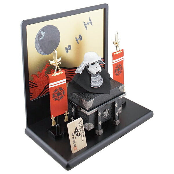 Stormtrooper Samurai Armor Gogatsu Ningyo Display | Yoshitoku x Star Wars | Made‑to‑Order Yoroi Doll Cabinet Box