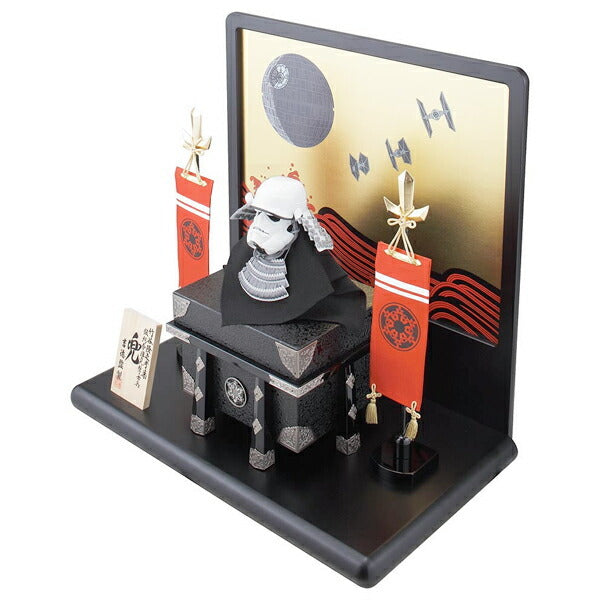 Stormtrooper Samurai Armor Gogatsu Ningyo Display | Yoshitoku x Star Wars | Made‑to‑Order Yoroi Doll Cabinet Box