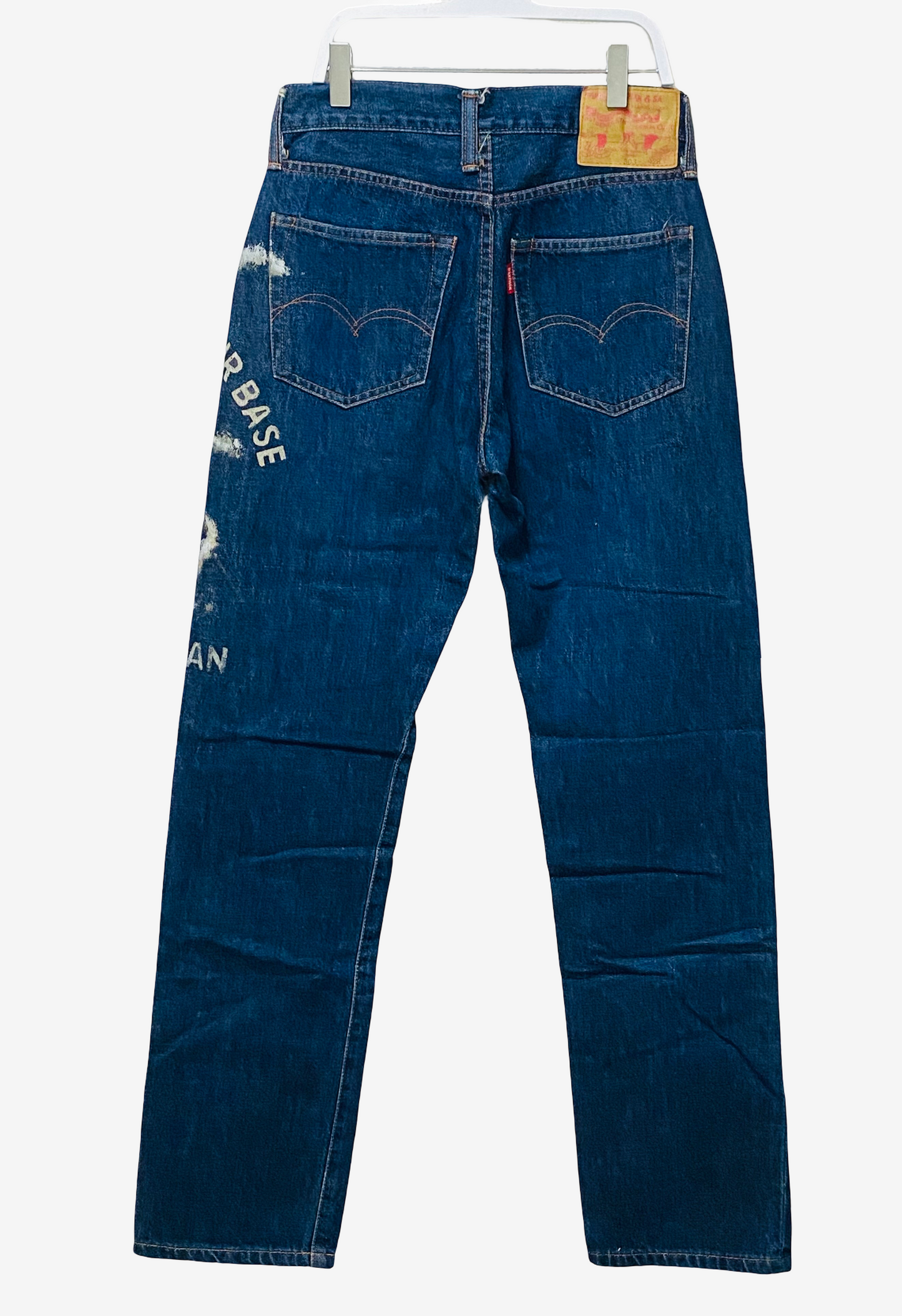 Rare Studio D’Artisan 303 Hand Painted Jeans W28 Japanese Denim Mount Fuji Osaka Pig Art Straight Leg Vintage Workwear