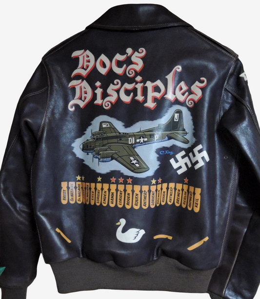 THE FEW A-2 Flight Jacket Doc’s Disciples Size 36 Custom King Full Custom Horsehide WWII Style Leather Jacket
