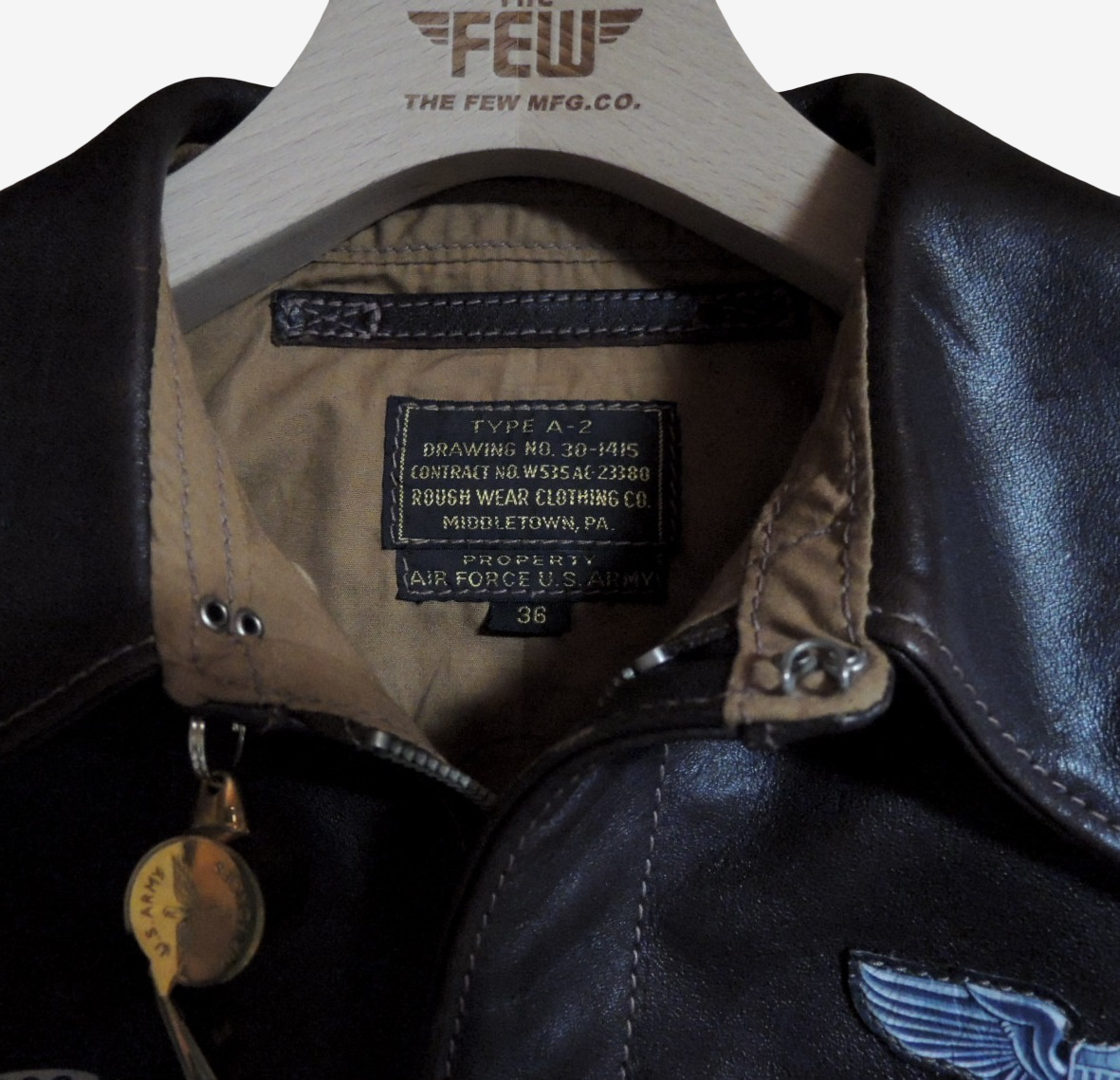 THE FEW A-2 Flight Jacket Doc’s Disciples Size 36 Custom King Full Custom Horsehide WWII Style Leather Jacket
