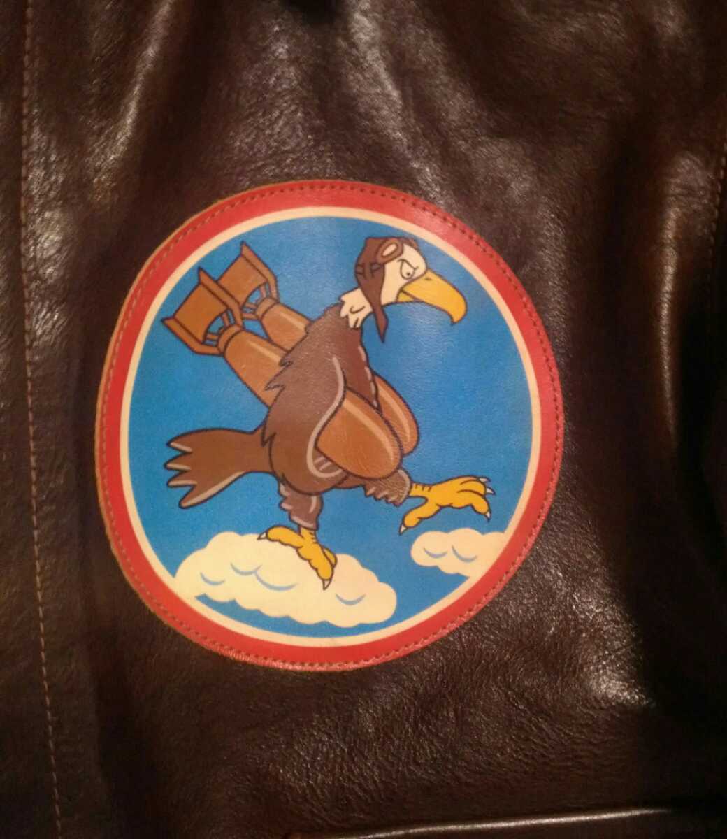 THE FEW A-2 Red Tails Mama Payload Jacket Size 38 Hand Painted WWII Bomber Nose Art Leather Jacket