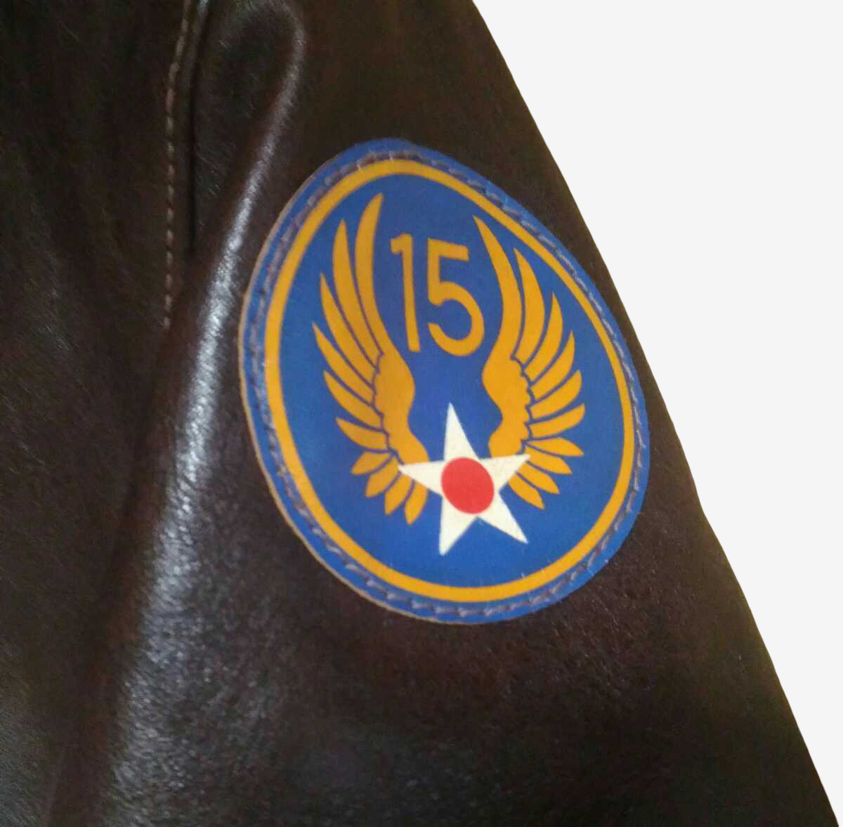 THE FEW A-2 Red Tails Mama Payload Jacket Size 38 Hand Painted WWII Bomber Nose Art Leather Jacket