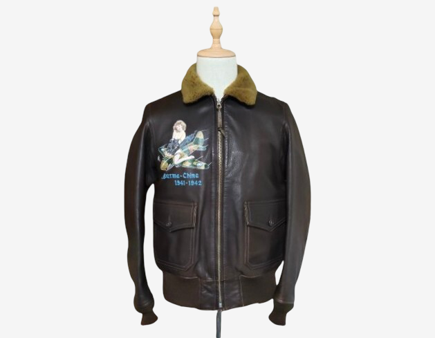 THE FEW M-422A Flying Tigers Jacket Edmund T Church Custom Goat Skin Pinup WWII AVG USN Flight Jacket NZ Made Size 40