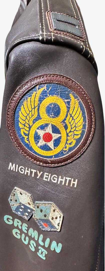 THE REAL McCOY’S A-2 Flight Jacket Hiroshi Okamoto Hand Painted Mickey of Mars Art Piece