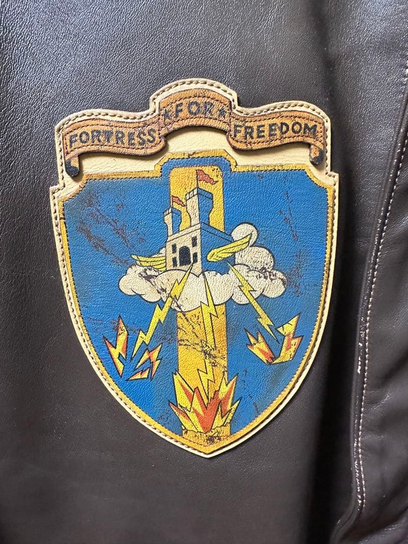 THE REAL McCOY’S A-2 Flight Jacket Hiroshi Okamoto Hand Painted Mickey of Mars Art Piece