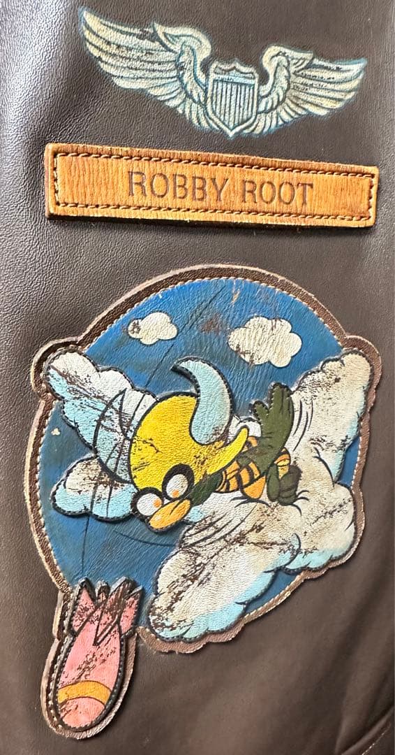 THE REAL McCOY’S A-2 Flight Jacket Hiroshi Okamoto Hand Painted Mickey of Mars Art Piece