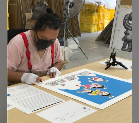 Takashi Murakami Doraemon "A Blue Sky! Like We Could Go On Forever!" Silkscreen Signed ED100 Superflat Rare Print