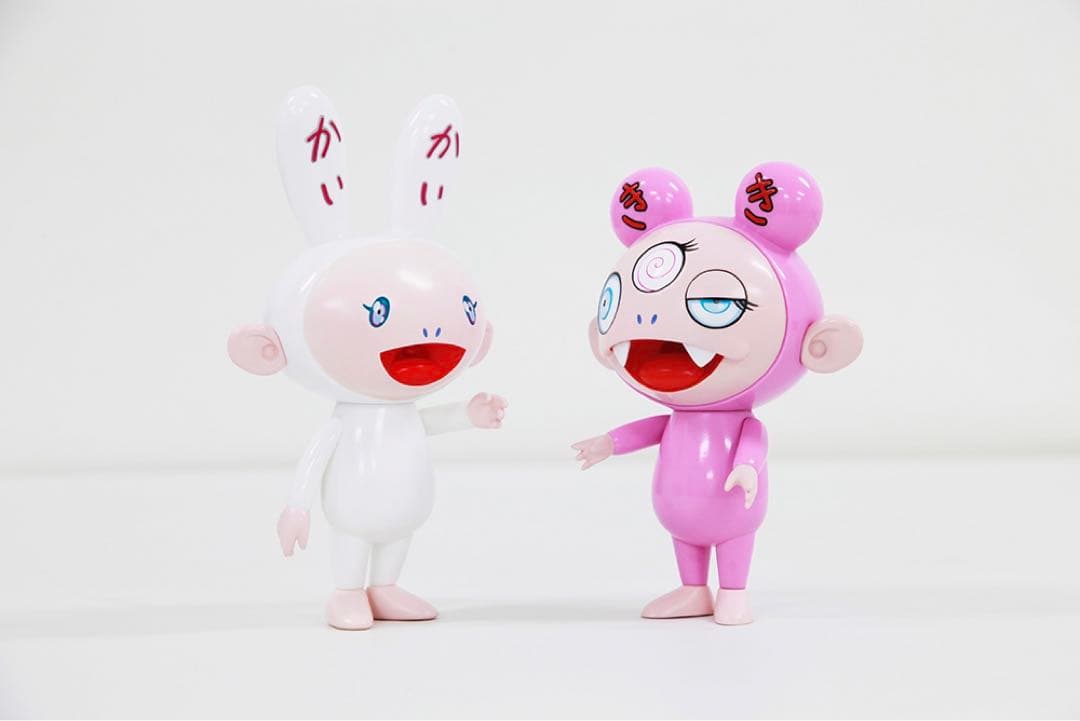 Takashi Murakami Kaikai Kiki BLUE Eyes Soft Vinyl Figure Set Sealed Rare Designer Art Sculpture Kaikai Kiki
