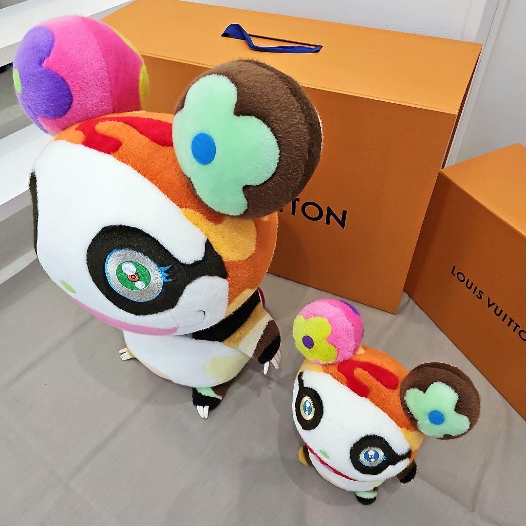Rare 2-Piece Louis Vuitton x Takashi Murakami Panda Plush GI1417