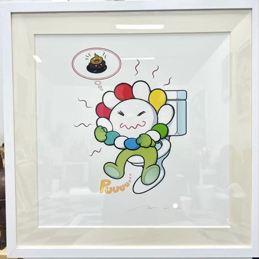 Takashi Murakami Puuuu Print ED100 Superflat Art Kaikai Kiki Silkscreen Contemporary Japanese Pop Art