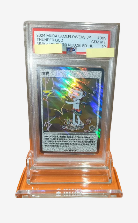 Takashi Murakami Flowers Raijin PSA 10 Foil Card MMK-009 Mononoke Kyoto Limited Tax Limited Ultra Rare Gem Mint Collectible