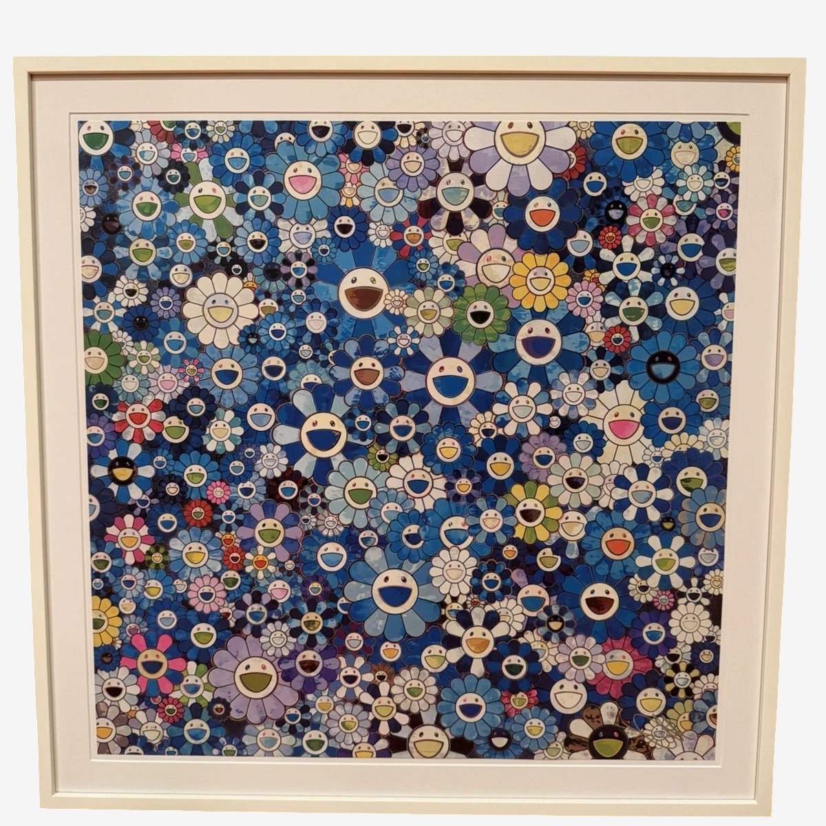 Takashi Murakami Shangri La Blue ED300 Signed Silkscreen Flower