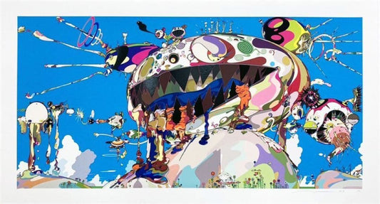 Takashi Murakami Tan Tan Bo Puking Gero Tan Silkscreen ED100 Rare Superflat Art Print Large Format