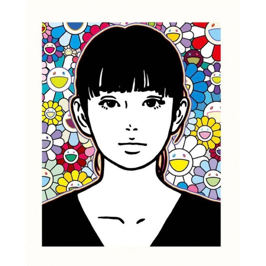 Takashi Murakami x KYNE Untitled Q SP25 Silkscreen Rare Japanese Contemporary Art Superflat Portrait Limited Print