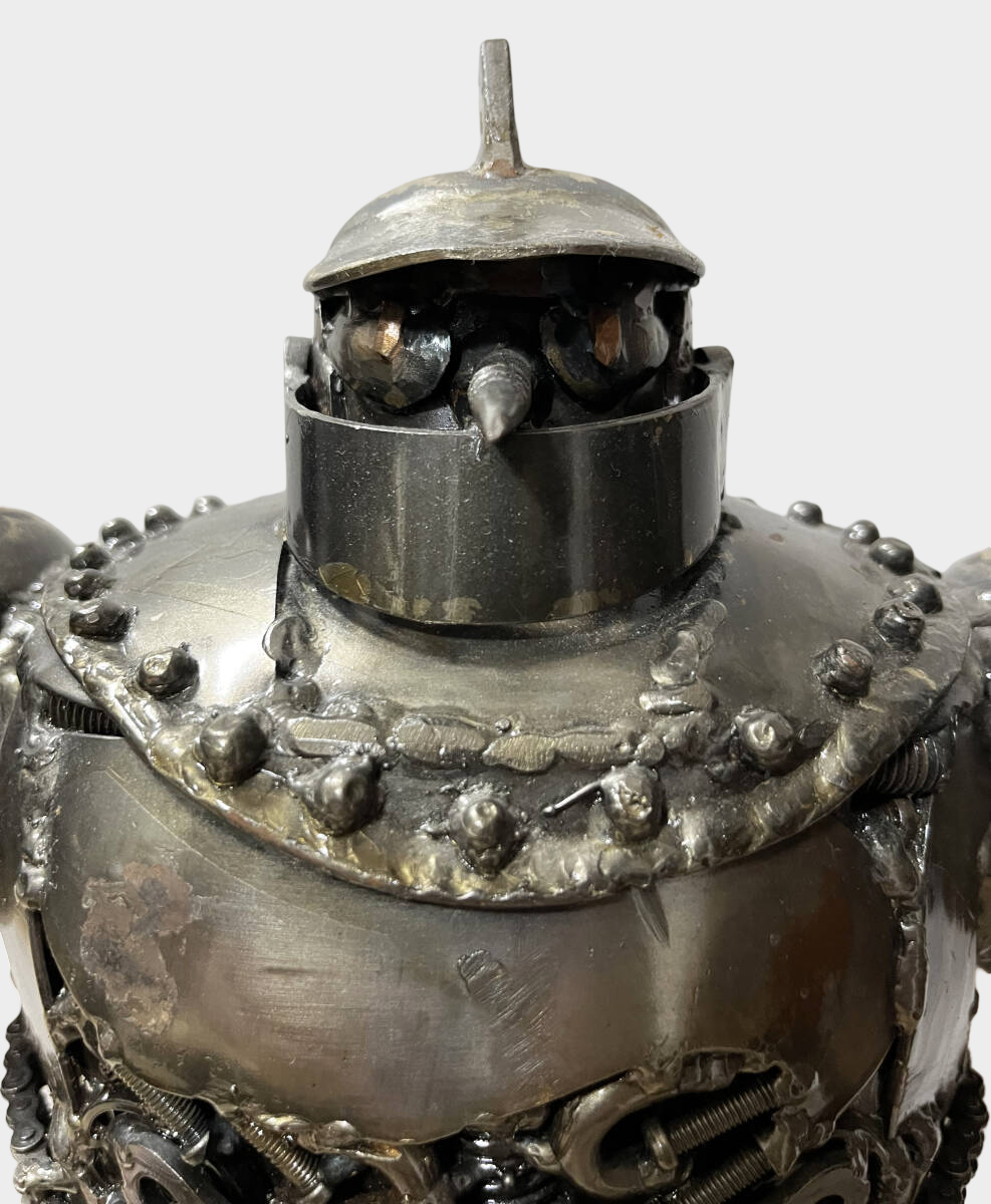 Tetsujin 28-go Scrap Iron Sculpture — Limited 17/50 Industrial Metal Anime Art Figure Statue