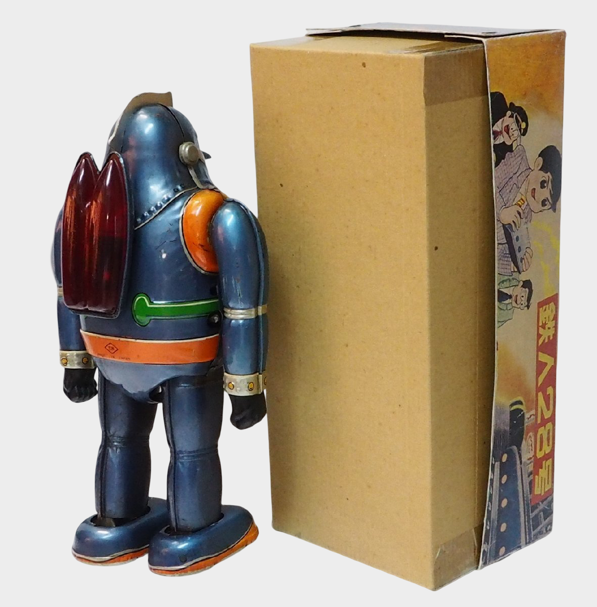 Tetsujin 28 No.3 Battery Operated Tin Robot with Box – Nomura Japan Showa Era Classic