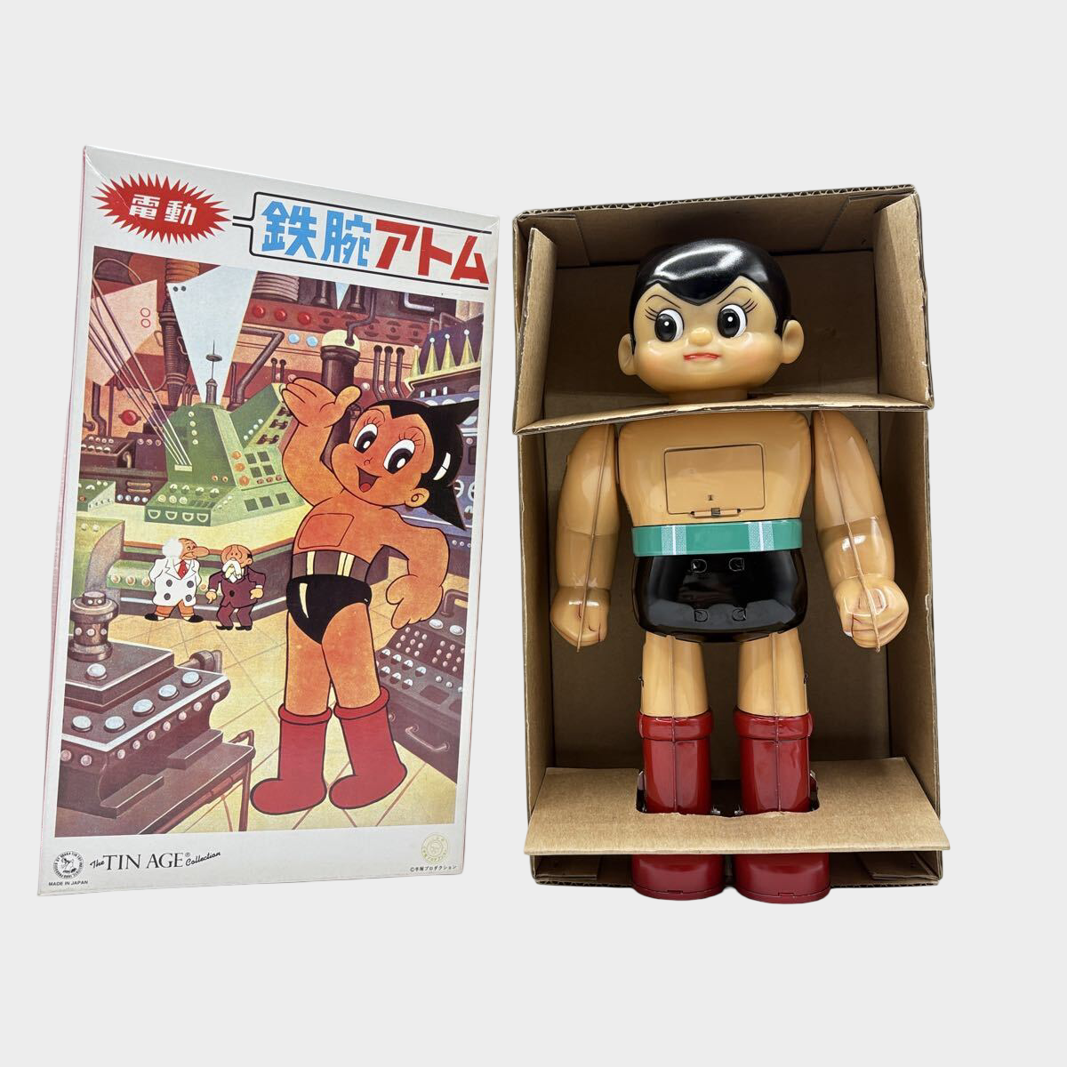 Tetsuwan Atom Astro Boy Electric Tin Figure — The TIN AGE Japanese Showa Revival