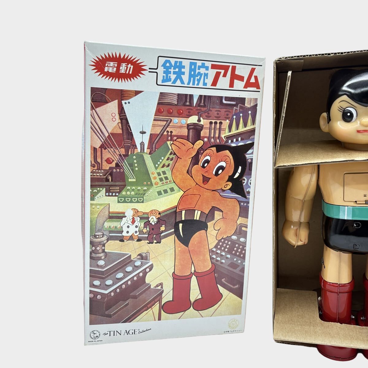 Tetsuwan Atom Astro Boy Electric Tin Figure — The TIN AGE Japanese Showa Revival