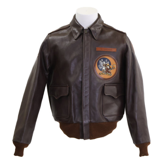 The Few J.A. Dubow A-2 Flight Jacket Horsehide Size 40 30-1415 Custom Patch Japan