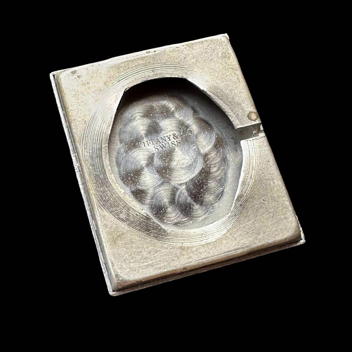 Tiffany & Co. Vintage Rectangular Gold-Plated Watch 1950s–60s Swiss Manual-Wind Roman Dial Brown Strap – Antique Tiffany Timepiece