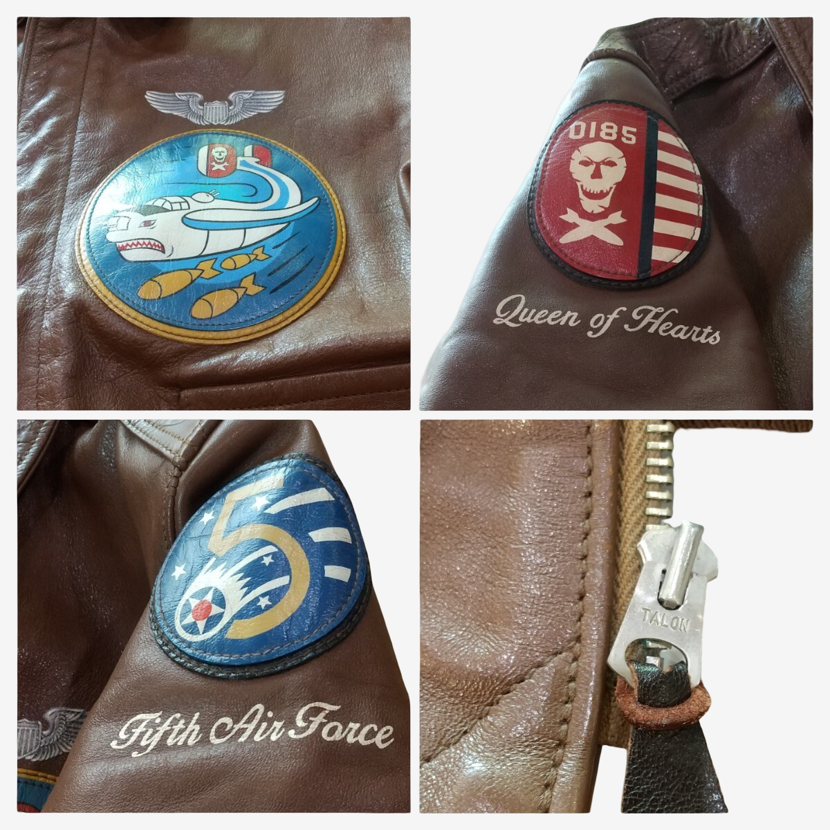 Toys McCoy A-2 Horsehide Flight Jacket Size 36 “Jolly Rogers” Nose Art Custom WWII Bomber Leather Collector Piece