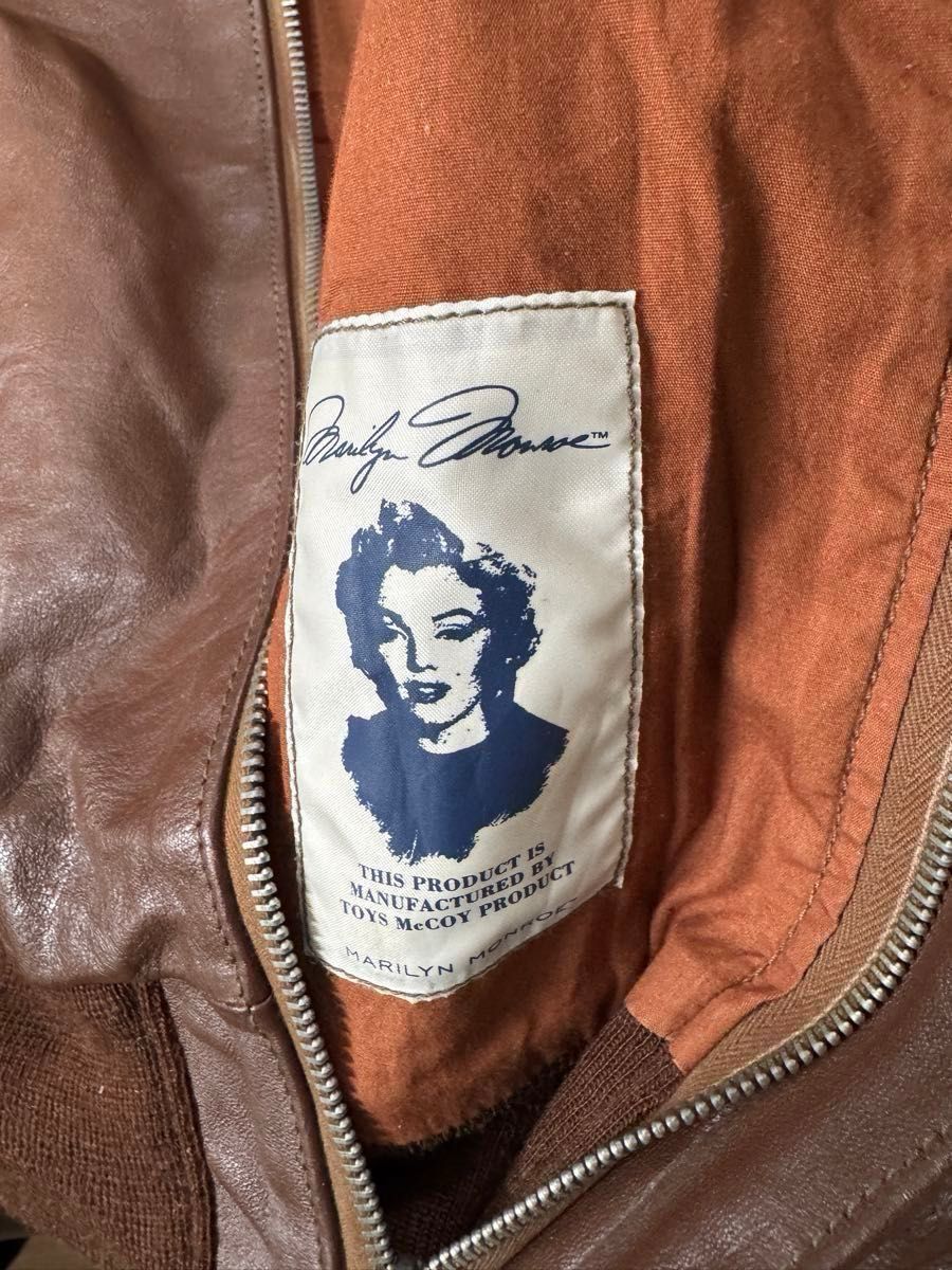 Toys McCoy A-2 Horsehide Flight Jacket “Anything Goes” Marilyn Monroe Pin-Up Limited 70 Japan Reproduction