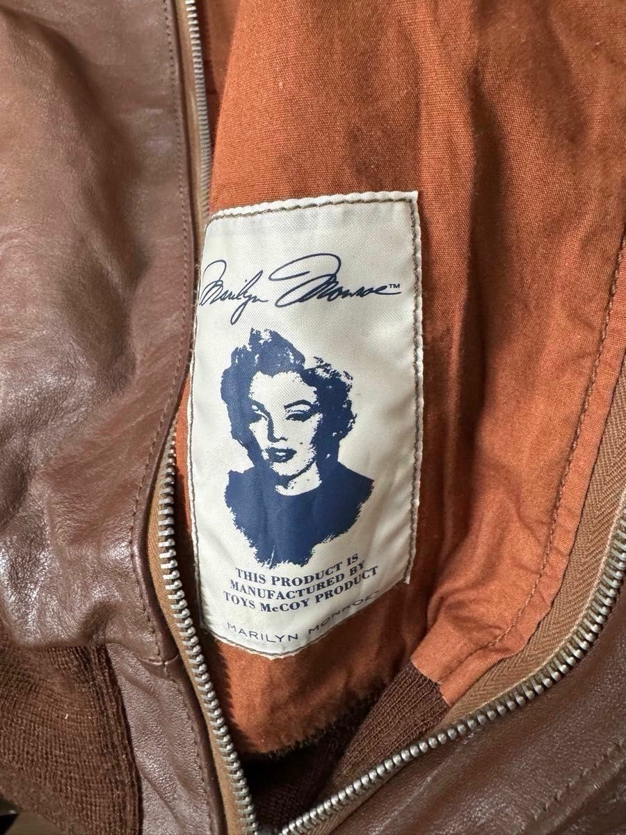 Toys McCoy A-2 Horsehide Flight Jacket “Anything Goes” Marilyn Monroe Pin-Up Limited 70 Japan Reproduction