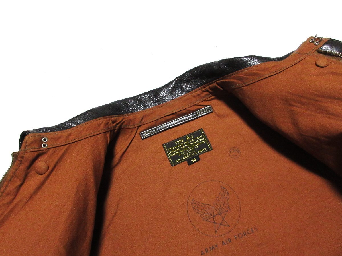Toys McCoy A-2 Sugar Blues Flight Jacket Size 38 Horsehide Rough Wear Pin Up Art Limited 100 Seal Brown