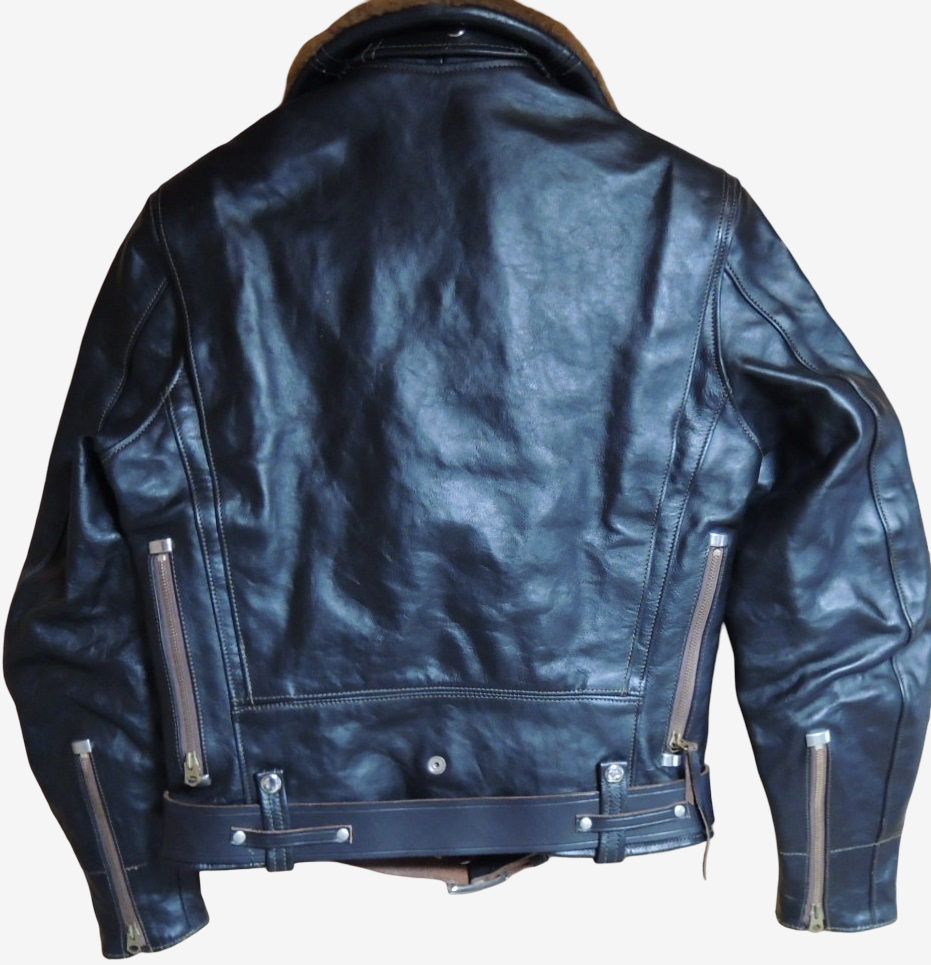 Toys McCoy Johnny Rocker Double Riders Jacket Horsehide Shearling Collar Talon Zipper Vintage Style 36