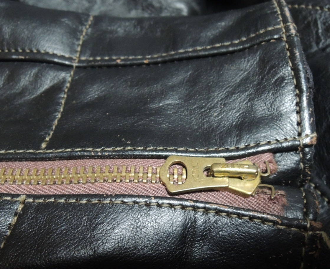 Toys McCoy Johnny Rocker Double Riders Jacket Horsehide Shearling Collar Talon Zipper Vintage Style 36