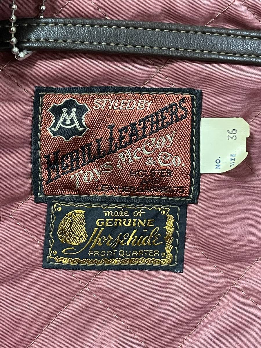 Toys McCoy N-1 Leather Deck Jacket Buccaneers Horsehide Naval WWII Style Civilian Rare TMJ1325 Size 36