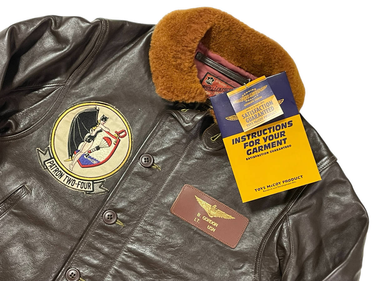Toys McCoy N-1 Leather Deck Jacket Buccaneers Horsehide Naval WWII Style Civilian Rare TMJ1325 Size 36