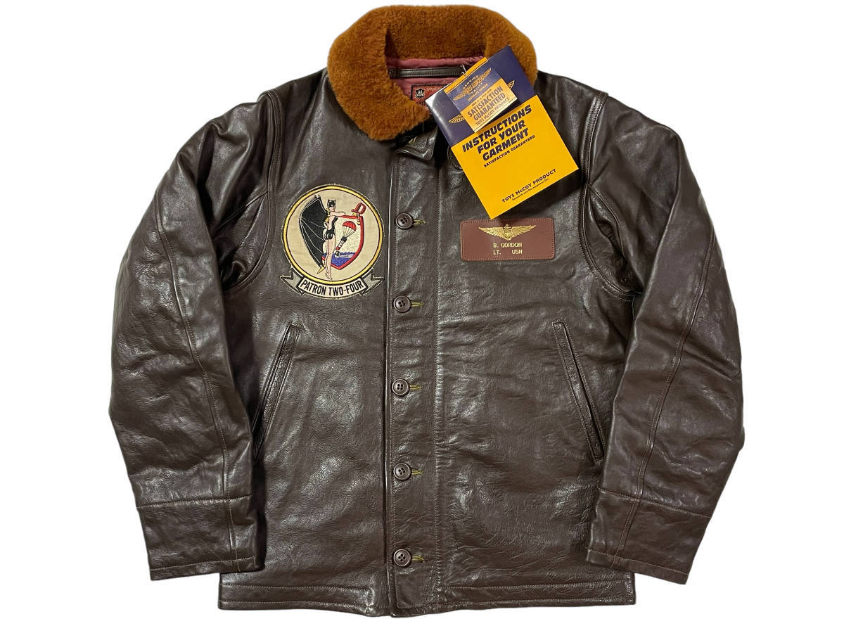 Toys McCoy N-1 Leather Deck Jacket Buccaneers Horsehide Naval WWII Style Civilian Rare TMJ1325 Size 36
