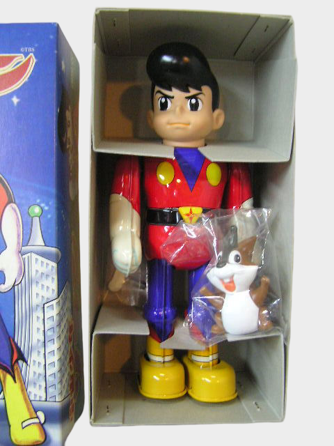 Uchū Shōnen Soran Tin Wind-Up Figure — Biliken Shokai Japan, Boxed Retro Space Hero Toy