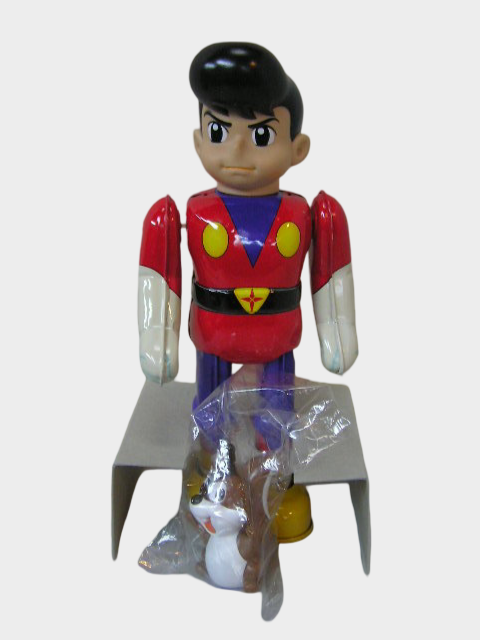 Uchū Shōnen Soran Tin Wind-Up Figure — Biliken Shokai Japan, Boxed Retro Space Hero Toy
