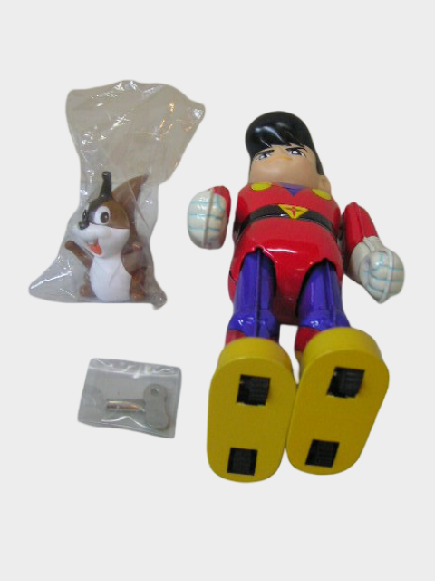 Uchū Shōnen Soran Tin Wind-Up Figure — Biliken Shokai Japan, Boxed Retro Space Hero Toy