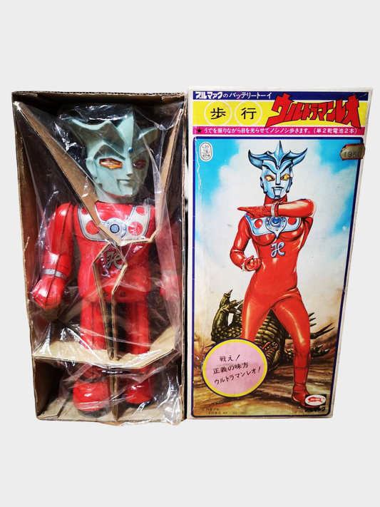 Ultraman Leo Tin Walking Robot Bullmark Boxed Showa Japan Vintage Tin Toy