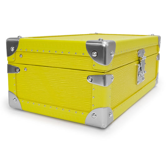 Louis Vuitton Coffret 8 Montre Watch Trunk Yellow Epi Leather Silver Hardware NS Rank – Custom-Order LV Watch Case Collectible