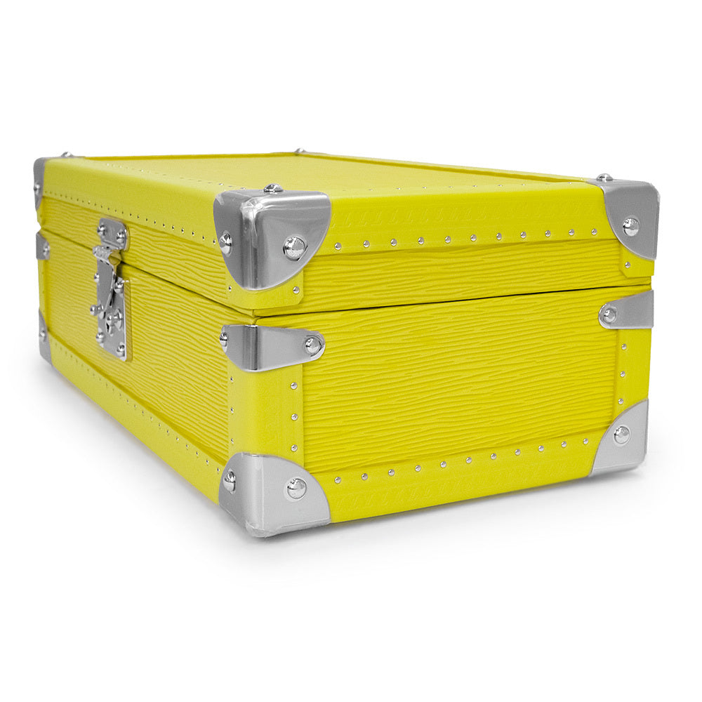 Louis Vuitton Coffret 8 Montre Watch Trunk Yellow Epi Leather Silver Hardware NS Rank – Custom-Order LV Watch Case Collectible